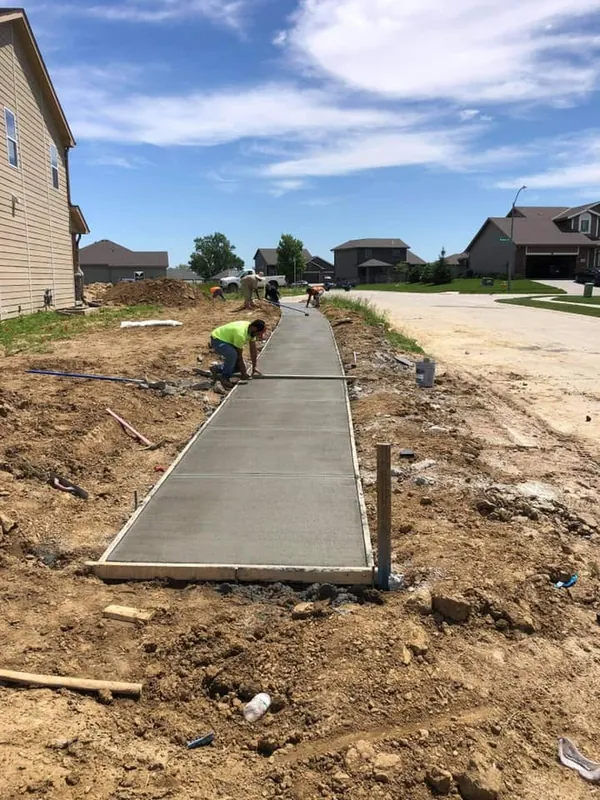 Commercial concrete work by Schultz Enterprises