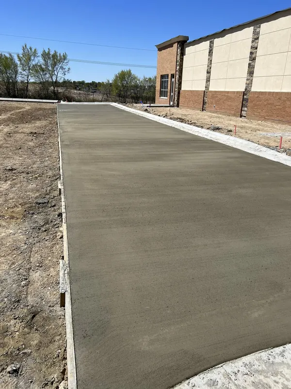 Commercial concrete work by Schultz Enterprises