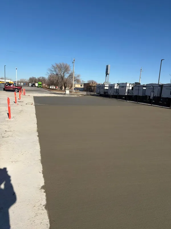 Commercial concrete work by Schultz Enterprises