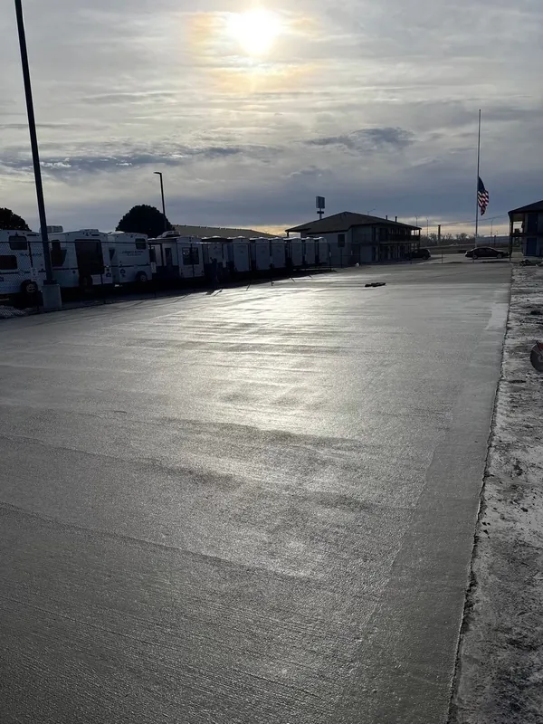 Commercial concrete work by Schultz Enterprises