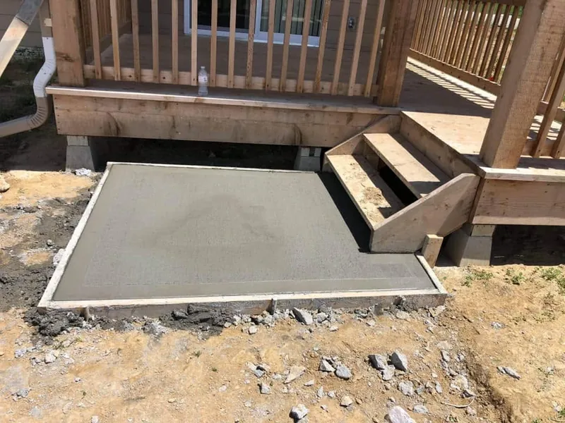 Residential concrete work by Schultz Enterprises